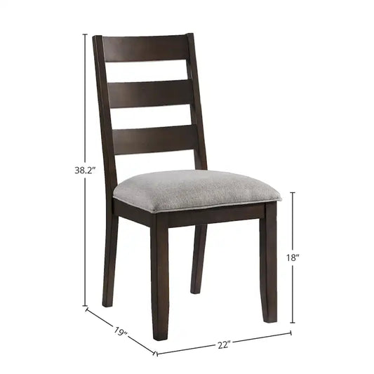 Beacon Ladder Back Side Chairs with Cushion (Set of 2)
