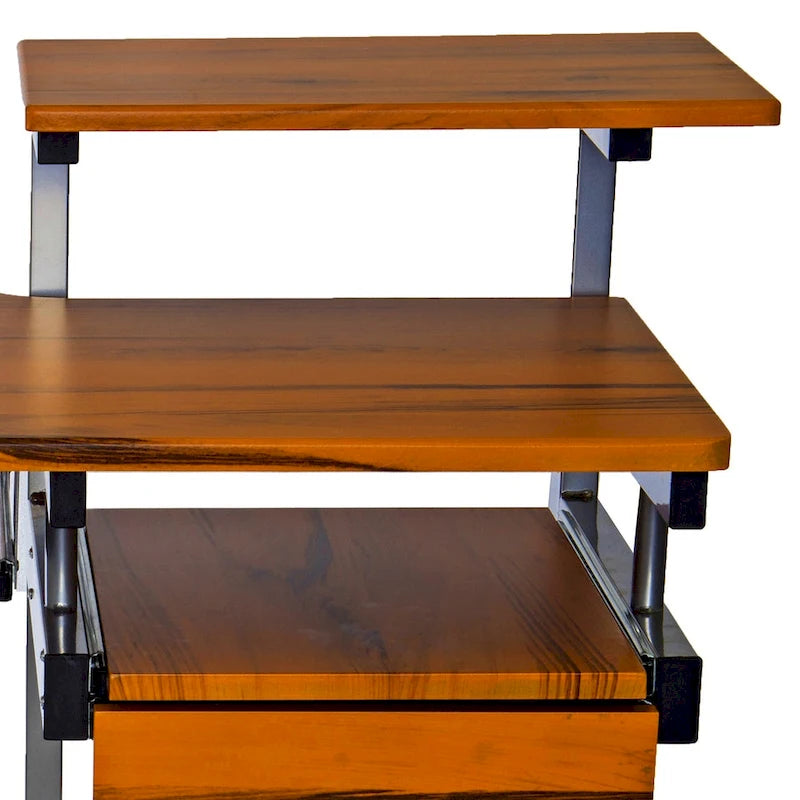 Computer Desk with Drawer and Pull Out Keyboard Panel