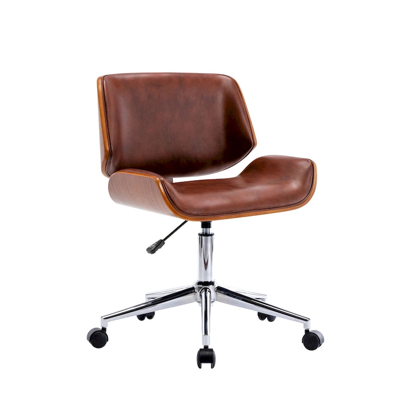 Carson Carrington Herning Faux Leather Mid-Century Office Chair