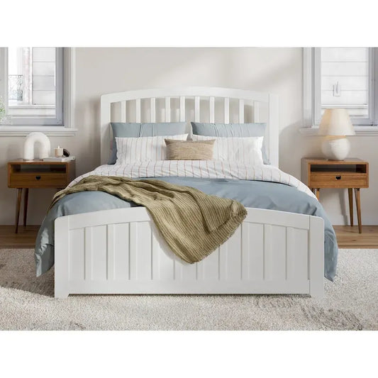 Quincy Solid Wood Low Profile Platform Bed with Matching Footboard