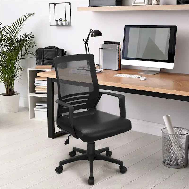 Yaheetech Adjustable Ergonomic Mesh Office Chair with Lumbar Support