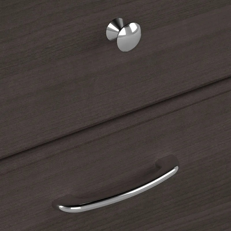 Cabot 60W L-Desk with Hutch and Drawers by Bush Furniture