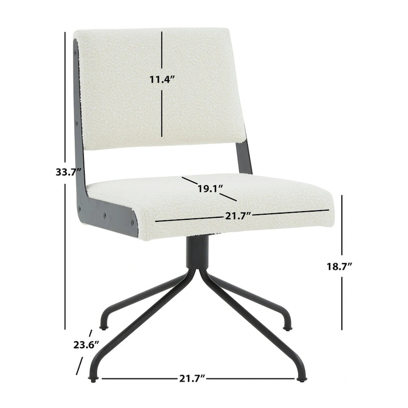 SAFAVIEH Couture Kanja Swivel Office Chair - 22Wx24Dx34H