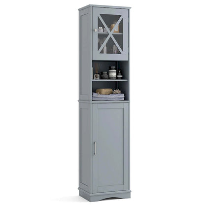 Costway 67 Tall Bathroom Cabinet Freestanding Storage Cabinet with 5 - See Details