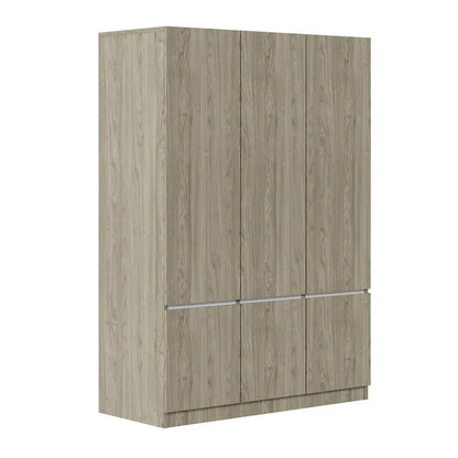 Freestanding Armoire Wardrobe Bedroom Clothing Storage Cabinet with Clothes Rail 6-Door Wooden Wardrobe Closet