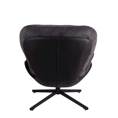 Modern Chenille 360 Swivel Office Chair with Metal Base Frame