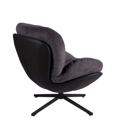 Modern Chenille 360 Swivel Office Chair with Metal Base Frame