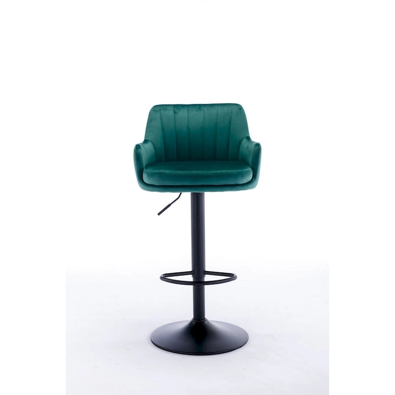 Adjustable Counter Height Bar Stools Set of 2, Swivel Armless Barstools with Footrest, Kitchen Counter Island with Back