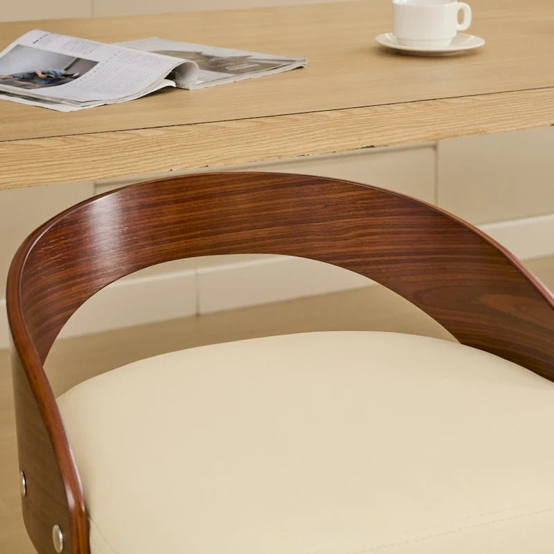 Counter Height Barstools Set of 2, Dining Chairs with Soft Cushion Seat, Kitchen Stool Island with Footstool and Low Back