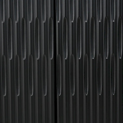 Buffet Cabinet with 4 Curved Bottom Doors, Sideboard Cabinet with Metal Legs, Console Table with Adjustable Shelf