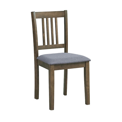 Kitchen Breakfast Nook Dining Table Chairs Set Square Wooden Dining Table Casual Dining Table with 4 Upholstered Dining Chairs