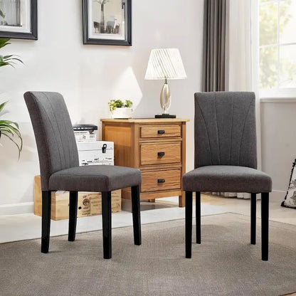 VECELO Upholstered Dining Chairs Set of 2 Parson Classic Upholstered Dining Chair,Modern 37 Parson Chairs