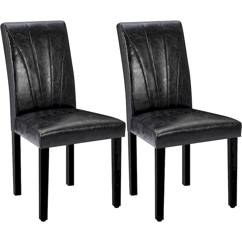 VECELO Upholstered Dining Chairs Set of 2 Parson Classic Upholstered Dining Chair,Modern 37 Parson Chairs