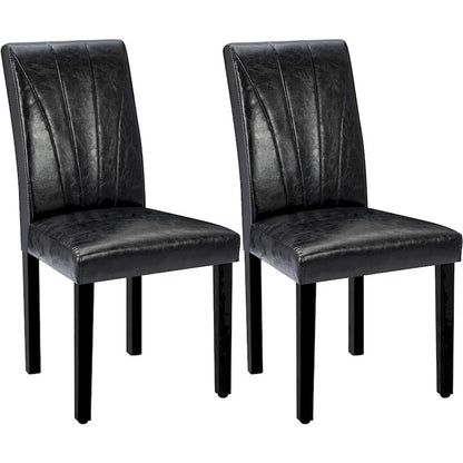 VECELO Upholstered Dining Chairs Set of 2 Parson Classic Upholstered Dining Chair,Modern 37 Parson Chairs