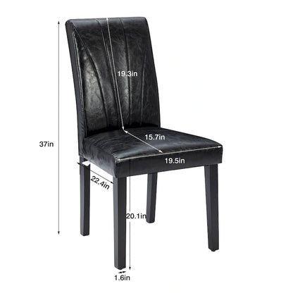 VECELO Upholstered Dining Chairs Set of 2 Parson Classic Upholstered Dining Chair,Modern 37 Parson Chairs