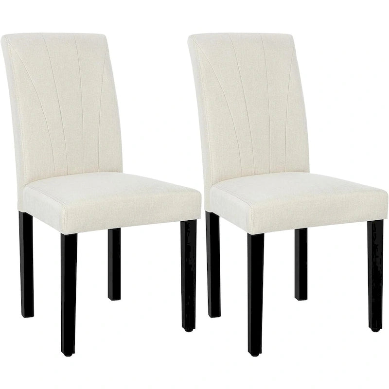 VECELO Upholstered Dining Chairs Set of 2 Parson Classic Upholstered Dining Chair,Modern 37 Parson Chairs