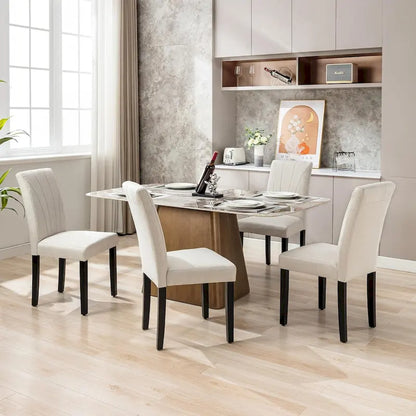 VECELO Upholstered Dining Chairs Set of 2 Parson Classic Upholstered Dining Chair,Modern 37 Parson Chairs