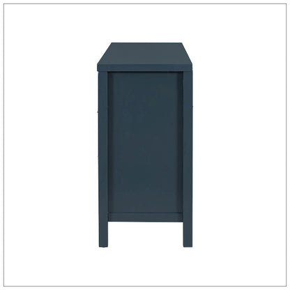 Minimalist Wave-Pattern Sideboard with Functional Storage