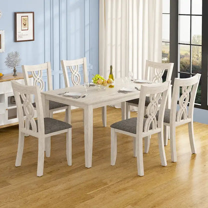 Javlergo Modern Solid Wood Dining Chairs with Upholstered Seat