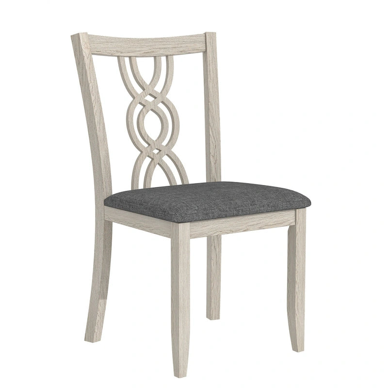 Javlergo Modern Solid Wood Dining Chairs with Upholstered Seat