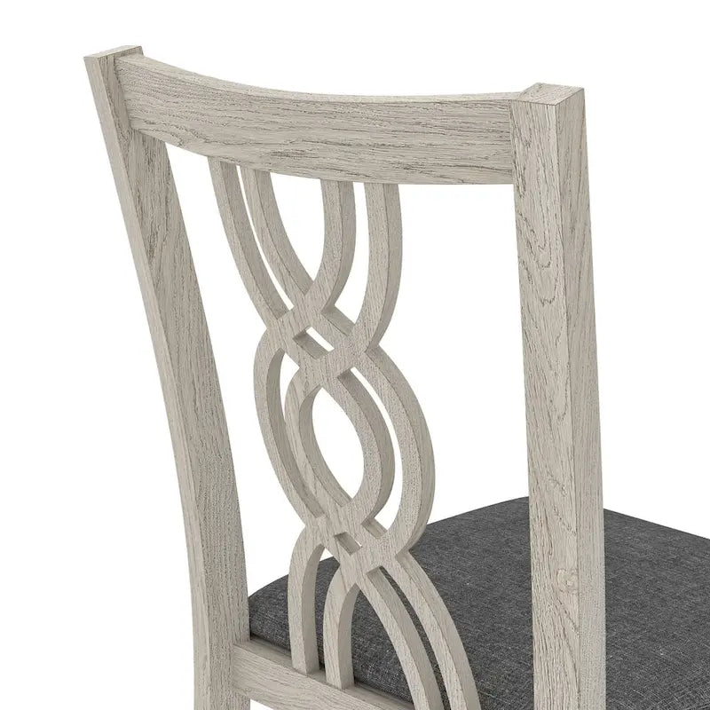 Javlergo Modern Solid Wood Dining Chairs with Upholstered Seat