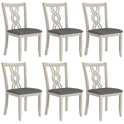 Javlergo Modern Solid Wood Dining Chairs with Upholstered Seat