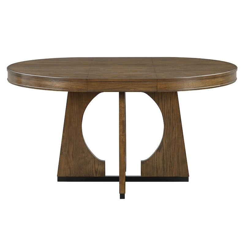 5-Piece Vintage Dining Set with Extendable Table & 4 Chairs