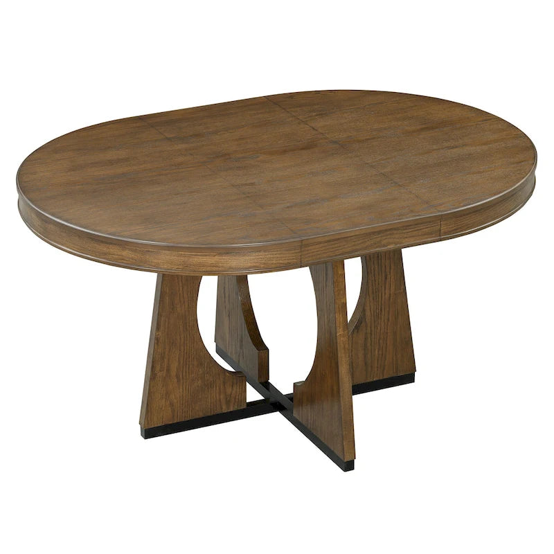 5-Piece Vintage Dining Set with Extendable Table & 4 Chairs