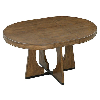 5-Piece Vintage Dining Set with Extendable Table & 4 Chairs