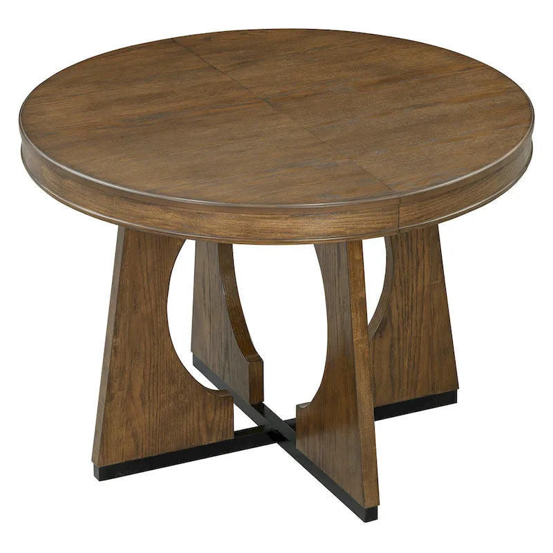 5-Piece Vintage Dining Set with Extendable Table & 4 Chairs