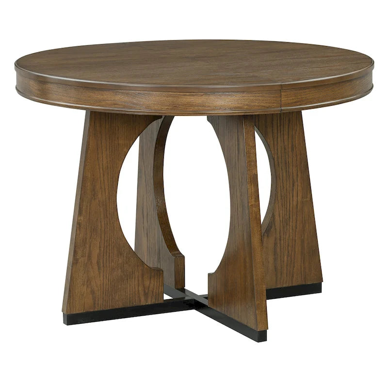 5-Piece Vintage Dining Set with Extendable Table & 4 Chairs