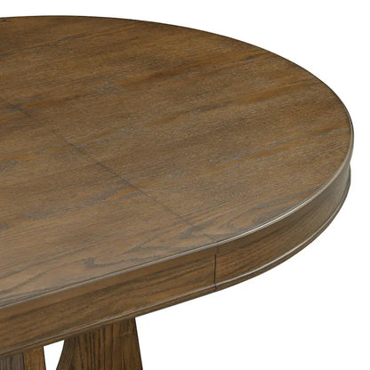 5-Piece Vintage Dining Set with Extendable Table & 4 Chairs