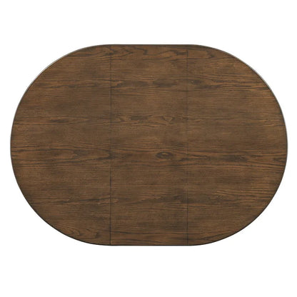 5-Piece Vintage Dining Set with Extendable Table & 4 Chairs