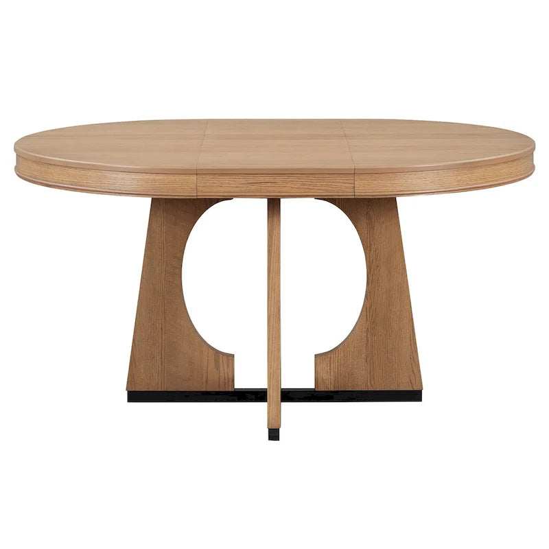 5-Piece Vintage Dining Set with Extendable Table & 4 Chairs