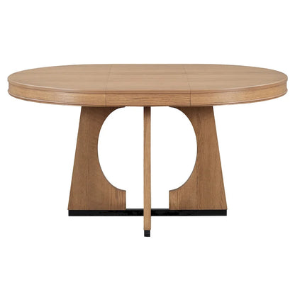 5-Piece Vintage Dining Set with Extendable Table & 4 Chairs