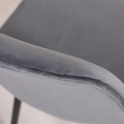 Modern Style 5-Piece Dining Set with Round Table and 4 Velvet Upholstered Chairs