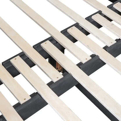 Twin Cloud Velvet Daybed with Trundle, Drawers, and USB