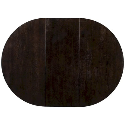 5-Piece Wooden Dining Table Set with Extendable Round Table & 4 Chairs