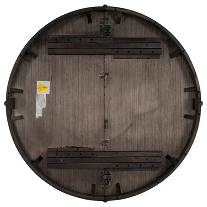 5-Piece Wooden Dining Table Set with Extendable Round Table & 4 Chairs