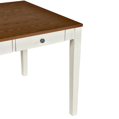 6-Piece Wooden Dining Table Set with 4 Chairs & Bench, Table with Drawer