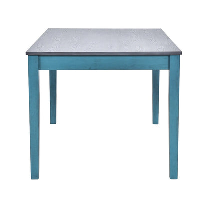 6-Piece Wooden Dining Table Set with 4 Chairs & Bench, Table with Drawer