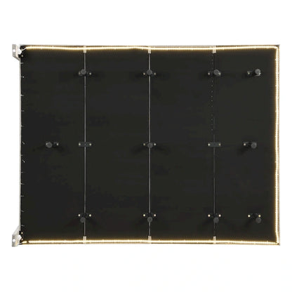 Queen Velvet Floating Bed with Sensor Light and Tufted Headboard