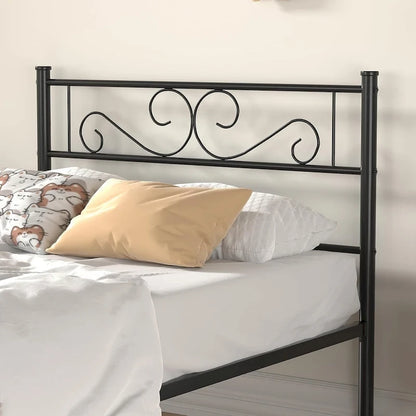 Metal Bed Frame with Headboard and Footboard- Twin/Full/Queen Size Bed