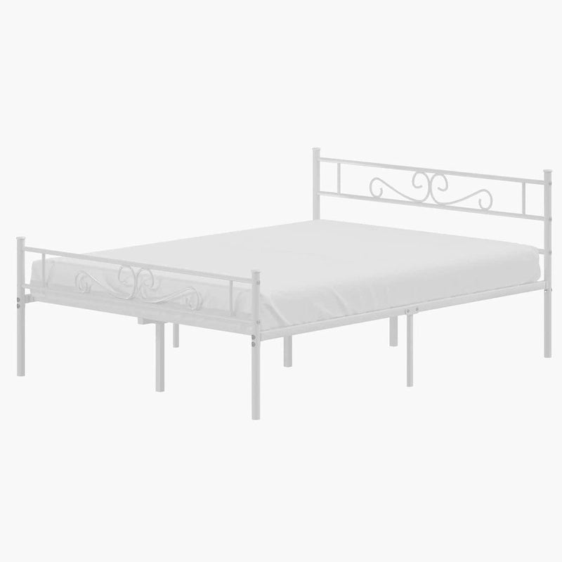 Metal Bed Frame with Headboard and Footboard- Twin/Full/Queen Size Bed