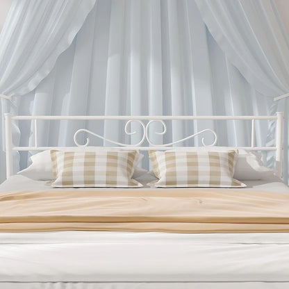 Metal Bed Frame with Headboard and Footboard- Twin/Full/Queen Size Bed