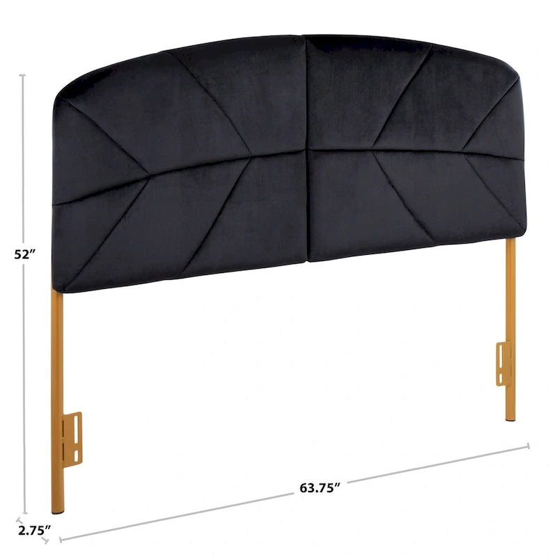 Silver Orchid Ralston Queen Upholstered Headboard