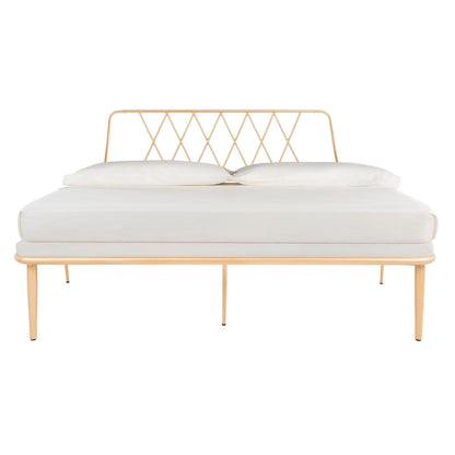 SAFAVIEH Aggie Gold Platform Bed