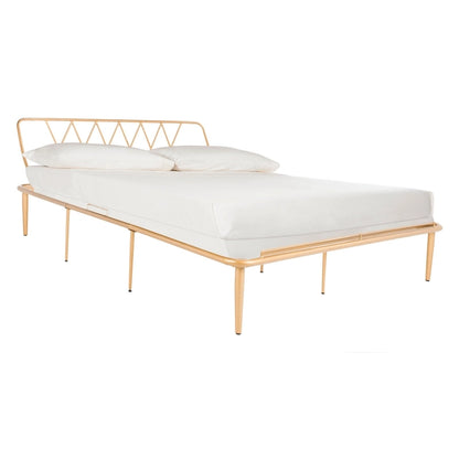 SAFAVIEH Aggie Gold Platform Bed
