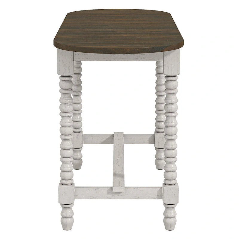 Vexl Walnut 71-inch Counter Height Table w/ Drop Leaf by Furniture of America