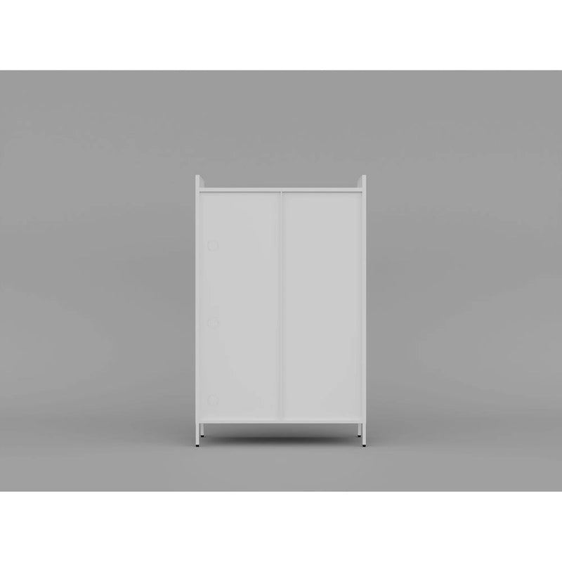 Pantry Storage Cabinet with Doors and Retractable Doors